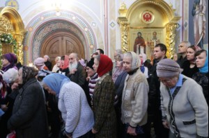 Великое освящение верхнего храма во имя Святой Живоначальной Троицы Свято-Троицкого кафедрального собора города Саратова