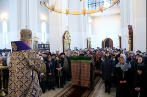 Божественная литургия в храме великомученика Георгия Победоносца г. Саратова