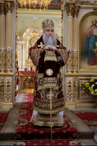 Божественная литургия в храме в честь Покрова Пресвятой Богородицы города Саратова