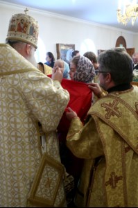 Божественная литургия в храме в честь иконы Божией Матери «Скоропослушница» г.Шиханы Вольского района