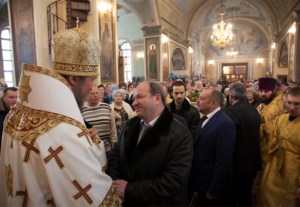 Божественная литургия в Свято-Троицком кафедральном соборе г. Покровска