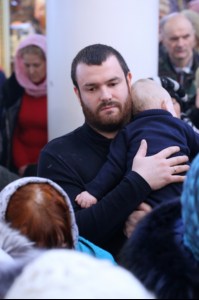 Божественная литургия в храме во имя Всех Святых, в земле Российской просиявших г. Саратова