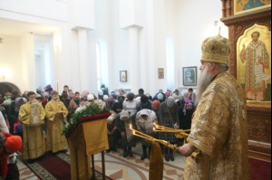 Божественная литургия в храме во имя святого равноапостольного великого князя Владимира г. Саратова