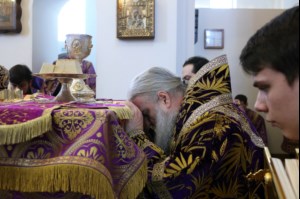 Божественная литургия в храме во имя святого великомученика Георгия Победоносца г.Саратова
