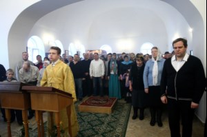 Божественная литургия в храме в честь Благовещения Пресвятой Богородицы г.Саратова