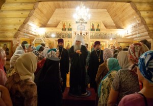 Всенощное бдение в храме в честь Рождества Пресвятой Богородицы г. Саратова