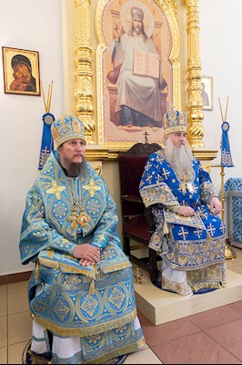 Божественная литургия в храме в честь Казанской иконы Божией Матери г. Саратова