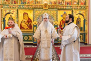 Божественная литургия в Свято-Никольском мужском монастыре г. Саратова