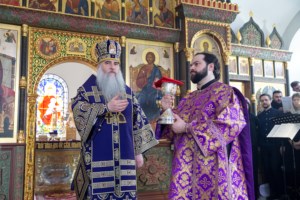 Литургия Преждеосвященных Даров в храме в честь иконы Божией Матери «Утоли моя печали» г. Саратова