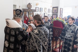 Литургия Преждеосвященных Даров в храме во имя святителя Митрофана Воронежского г. Саратова