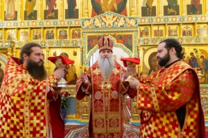 Божественная литургия в Свято-Алексиевском женском монастыре г. Саратова