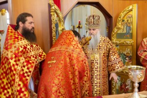 Божественная литургия в храме великомученика Георгия Победоносца г. Саратова