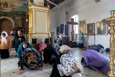 Литургия Преждеосвященных Даров в храме в честь Покрова Пресвятой Богородицы г. Покровска (Энгельса)