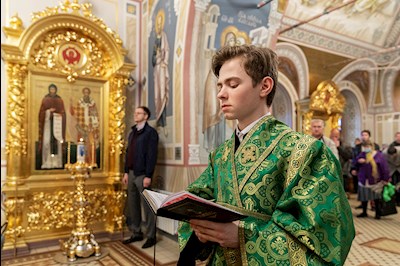 Всенощное бдение в Свято-Троицком кафедральном соборе г. Саратова