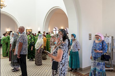 Всенощное бдение в храме преподобного Сергия Радонежского г. Саратова