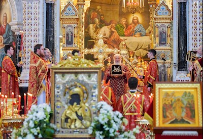 Митрополит Игнатий принял участие в Божественной литургии и торжествах в день тезоименитства Святейшего Патриарха Кирилла