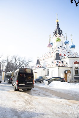 Завершилось пребывание саратовских святителей в крестовом храме епархиального управления
