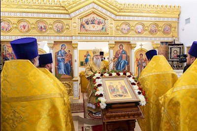Великое освящение храма Сорока Севастийских мучеников г. Саратова и Божественная литургия в новоосвященном храме