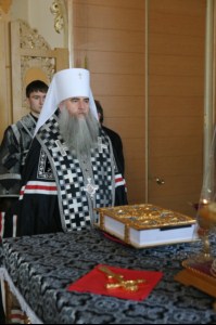 Великое повечерие с чтением канона преподобного Андрея Критского в Свято-Троицком кафедральном соборе Вольска