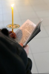 Великое повечерие с чтением канона преподобного Андрея Критского в Свято-Троицком кафедральном соборе Вольска