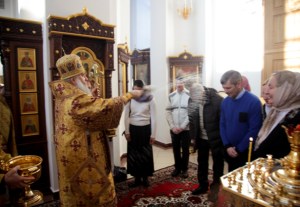 Божественная литургия в Свято-Иоанновском женском монастыре села Алексеевка Хвалынского района
