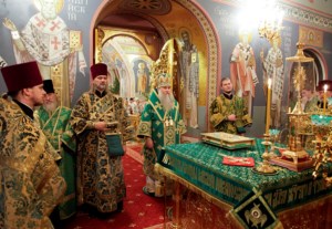 Всенощное бдение в Свято-Троицком кафедральном соборе г. Саратова