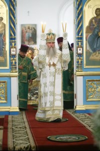 Всенощное бдение в Свято-Сергиевском женском монастыре села Алексеевка Базарно-Карабулакского района