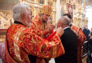 Божественная литургия в Свято-Троицком кафедральном соборе г. Покровска