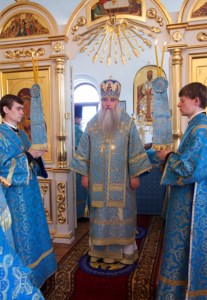 Божественная литургия в храме в честь Успения Пресвятой Богородицы п. Возрождение Хвалынского района