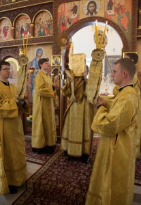 Божественная литургия в храме во имя святителя Николая Японского г. Саратова