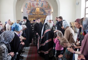 Литургия Преждеосвященных Даров в Свято-Никольском мужском монастыре г.Саратова