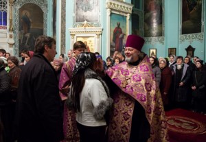 Утреня Великой Субботы с Чином погребения в храме в честь Сошествия Святого Духа г. Саратова