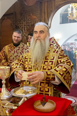 Божественная литургия в храме во имя святых бессребреников и чудотворцев Космы и Дамиана г. Саратова