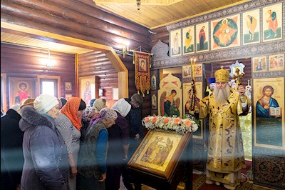 Великое освящение храма Казанской иконы Божией Матери г. Вольска и Божественная литургия в новоосвященном храме