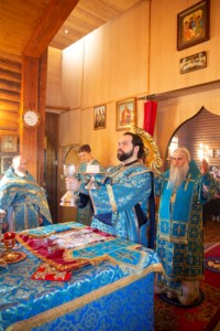 Божественная литургия в храме в честь Сретения Господня г.Саратова
