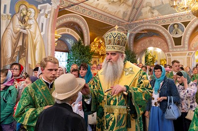 Всенощное бдение в Свято-Троицком кафедральном соборе г.Саратова