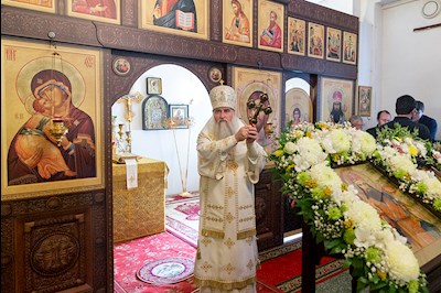 Божественная литургия в храме святителя Тихона Задонского г. Саратова
