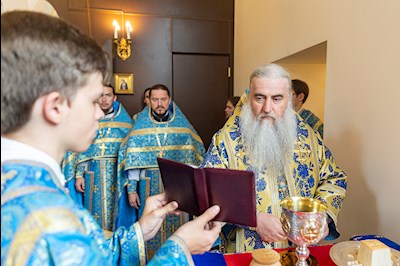 Божественная литургия в храма в честь иконы Божией Матери «Всех скорбящих Радость» г. Саратова