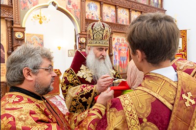 Божественная литургия в храме во имя святых благоверных князей страстотерпцев Бориса и Глеба г. Саратова