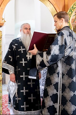 Литургия Преждеосвященных Даров на Архиерейском подворье — в храме в честь иконы Божией Матери «Утоли моя печали» г. Саратова