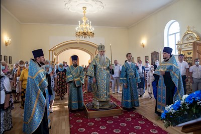 Всенощное бдение в храме в честь Казанской иконы Божией Матери р.п. Татищево