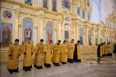 Всенощное бдение в Спасском кафедральном соборе г. Пензы