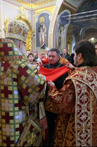 Божественная литургия в Свято-Троицком кафедральном соборе г. Саратова