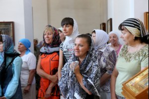 Божественная литургия в Свято-Алексиевском женском монастыре г. Саратова