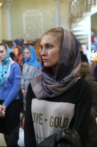 Божественная литургия в храме в честь Покрова Пресвятой Богородицы г. Саратова