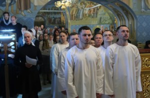Крещальная литургия в Свято-Троицком кафедральном соборе г. Саратова