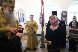 Божественная литургия в храме в честь Благовещения Пресвятой Богородицы г.Саратова