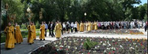 Божественная литургия в храме во имя Всех Святых, в земле Российской просиявших, г. Саратова