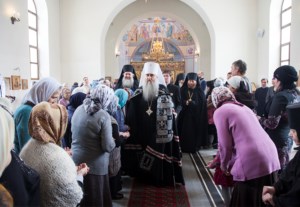 Литургия Преждеосвященных Даров в Свято-Никольском мужском монастыре г.Саратова