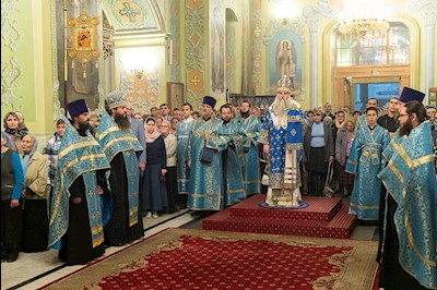 Всенощное бдение в Покровском храме г. Саратова